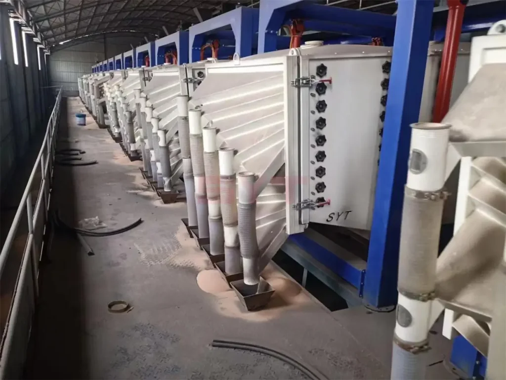 High-precision dry classification line for quartz sand fracturing sand