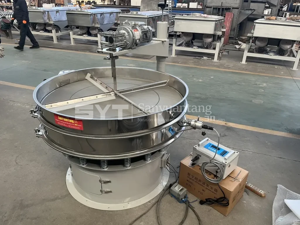 Ultrasonic Vibrating Screen with Scraper